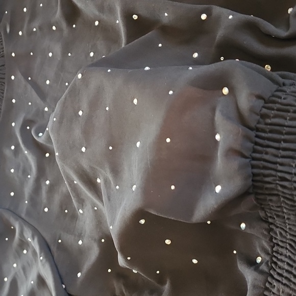 Sheer Rhinestone high neck top - Picture 5 of 11